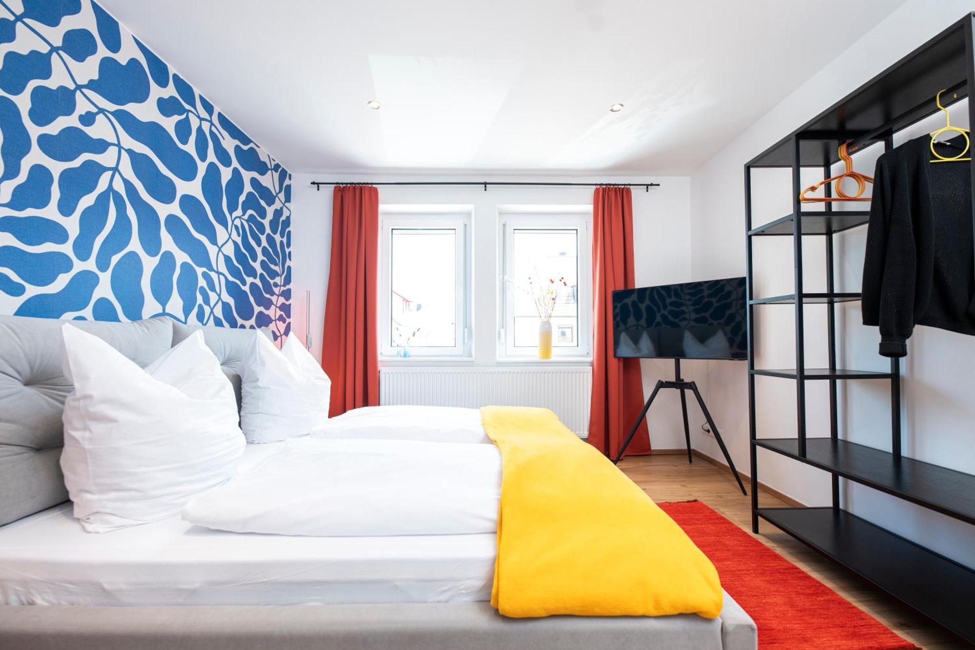Bunter Hund Apartments - Zentrales Apartment, Parkplatz, Wintergarten, Kinderzimmer 로텐부르크 옵 데어타우버 외부 사진